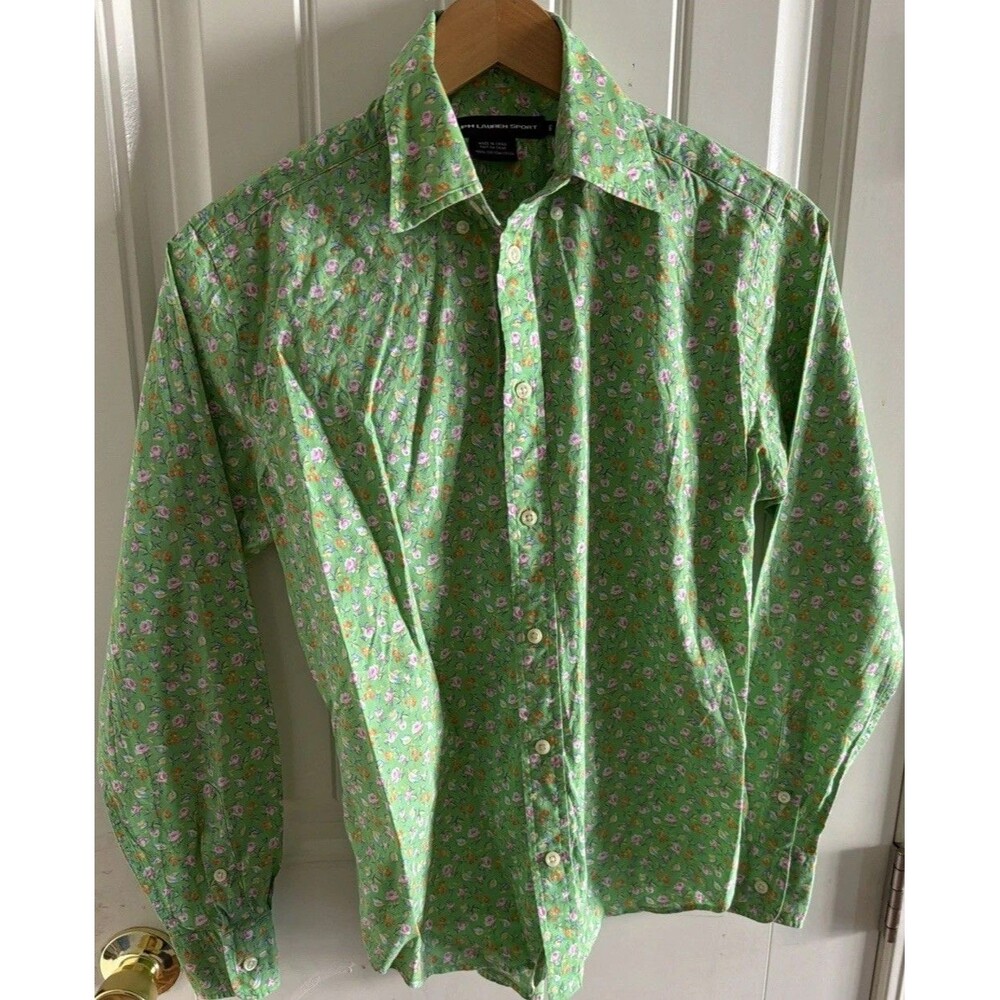Ralph Lauren Sport Women's Long Sleeve Button Up Floral Blouse Shirt Size 6